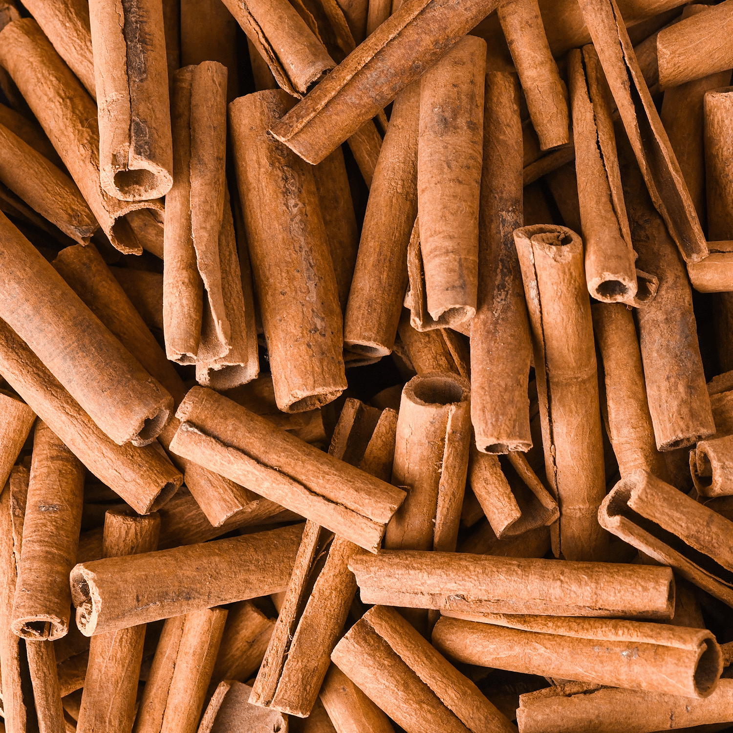 A close-up of rolled cinnamon sticks inspires the Pumpkin Cheesecake Swirl: Cinnamon & Vanilla Scented Fall Candle (12 oz) from Tuscany Candle® SEASONAL Bakery Tins Collection.