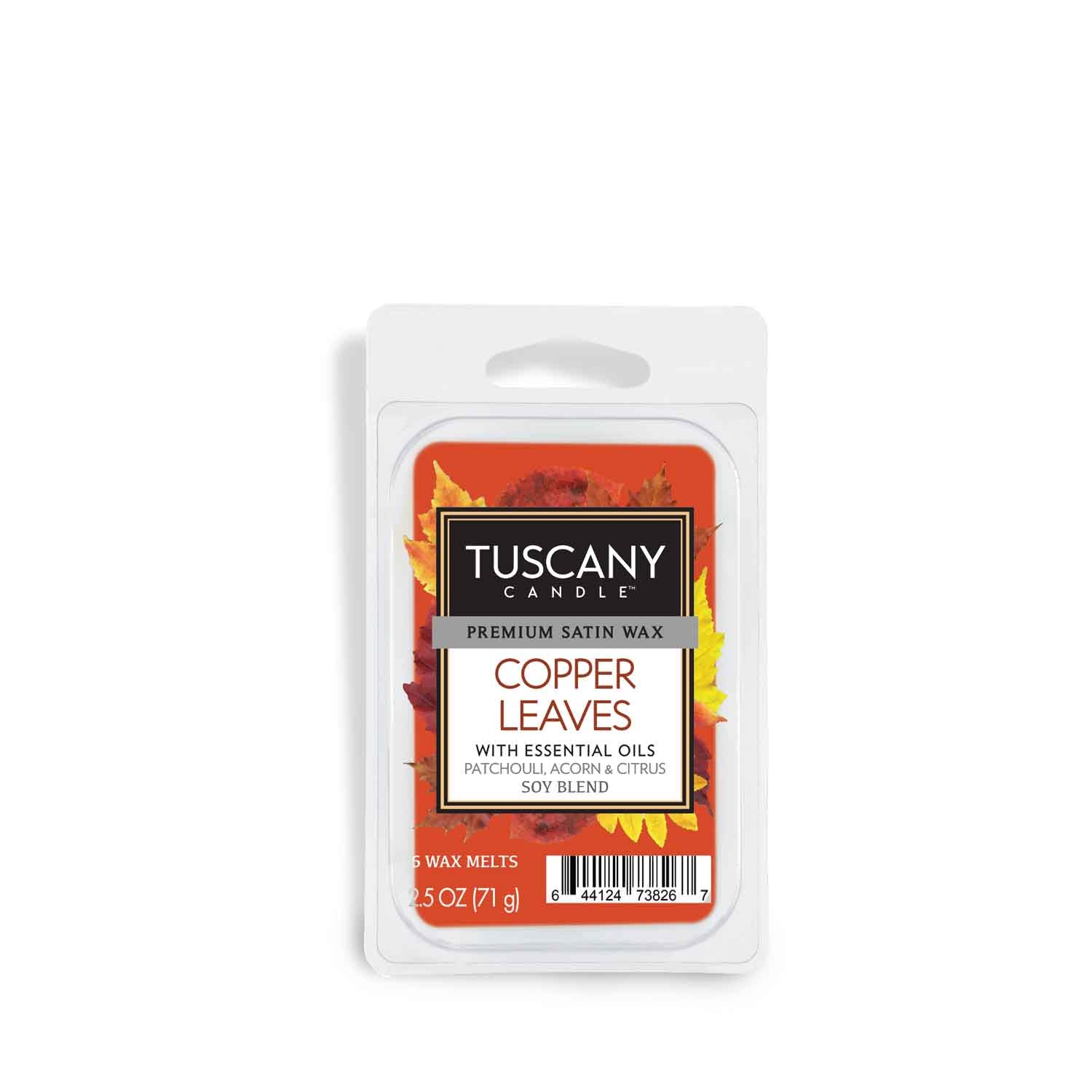 Tuscany Candle Copper Leaves Scented Wax Melt (2.5 oz) fragrance bars.