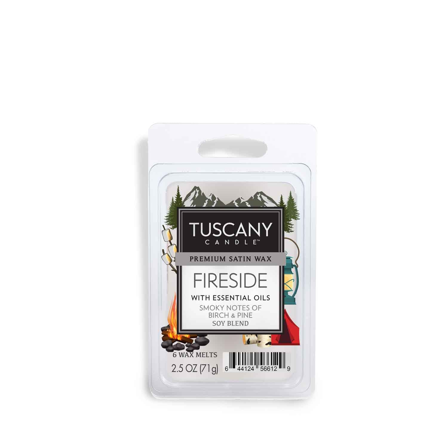 Fireside, a smoky fragrance wax melt