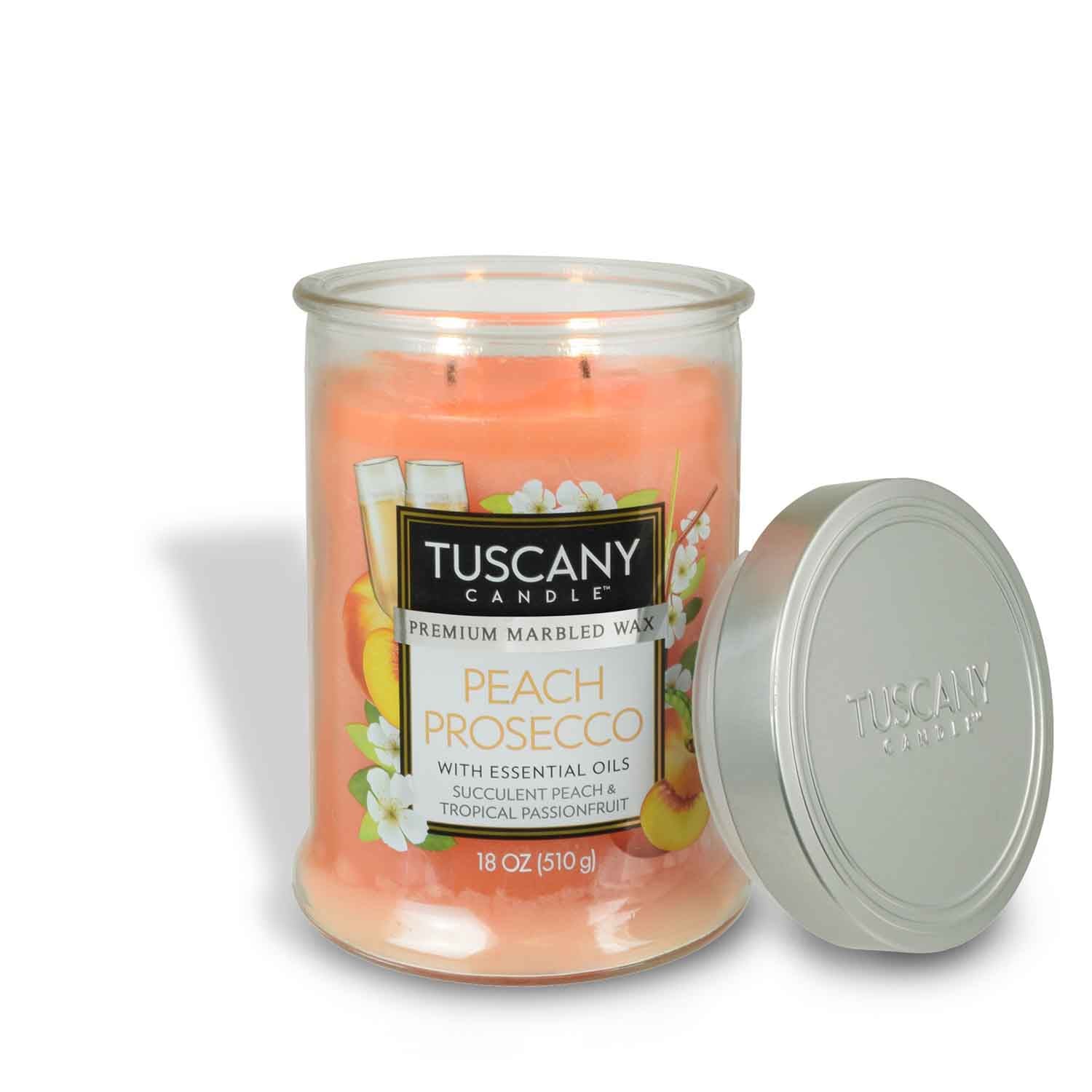 Peach Prosecco, a bellini fragranced scented candle