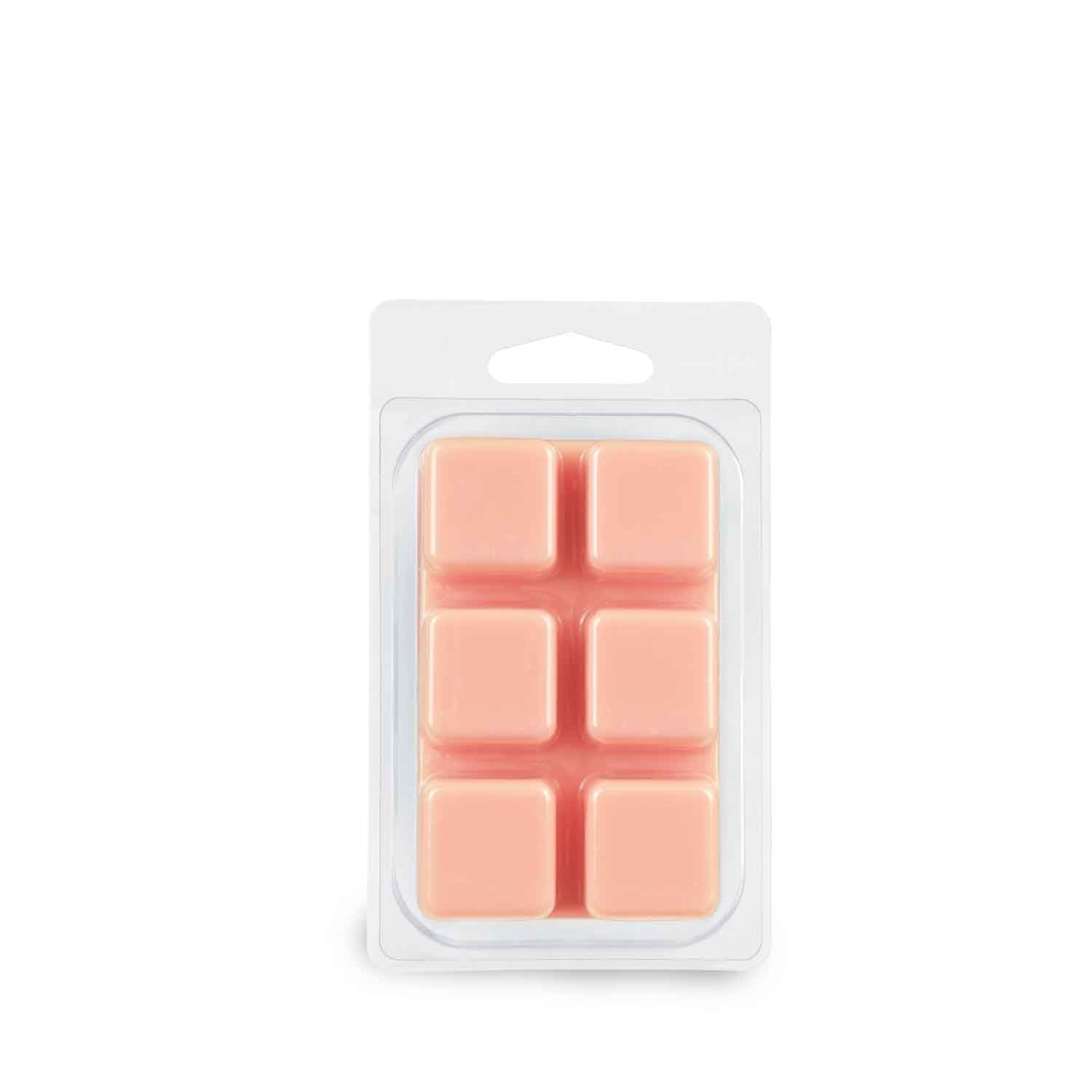 A set of Peach Prosecco scented wax melt tart bars in a Tuscany Candle® package.