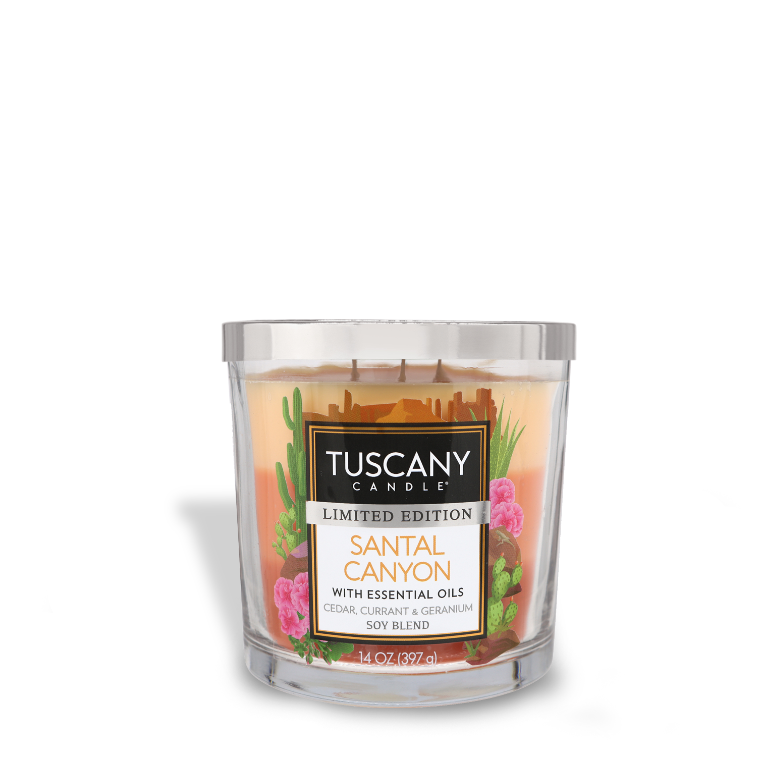 Santal Canyon Long-Lasting Scented Jar Candle (14 oz) by Tuscany Candle® SEASONAL