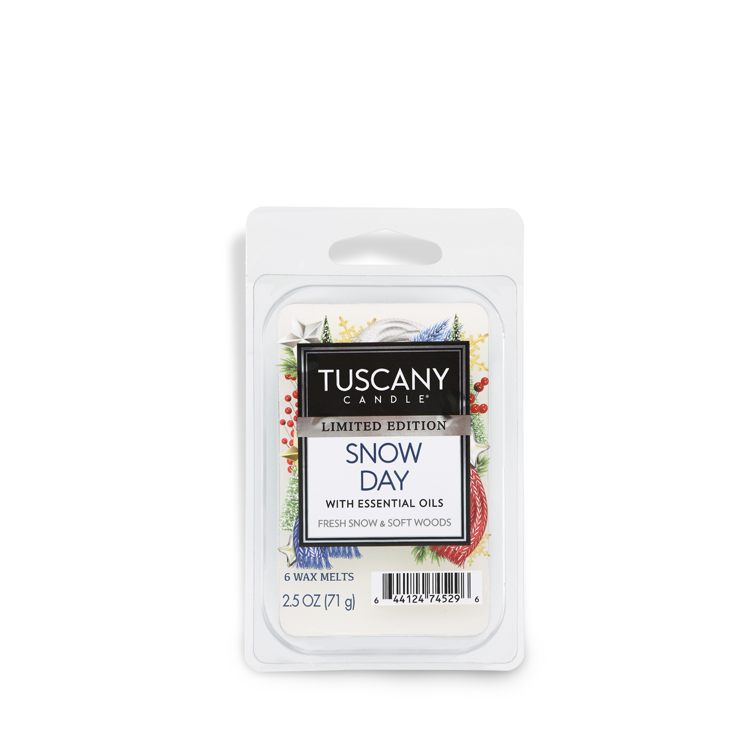 Snow Day - A winter holiday wax melt tart bar for Christmas from Empire Candle