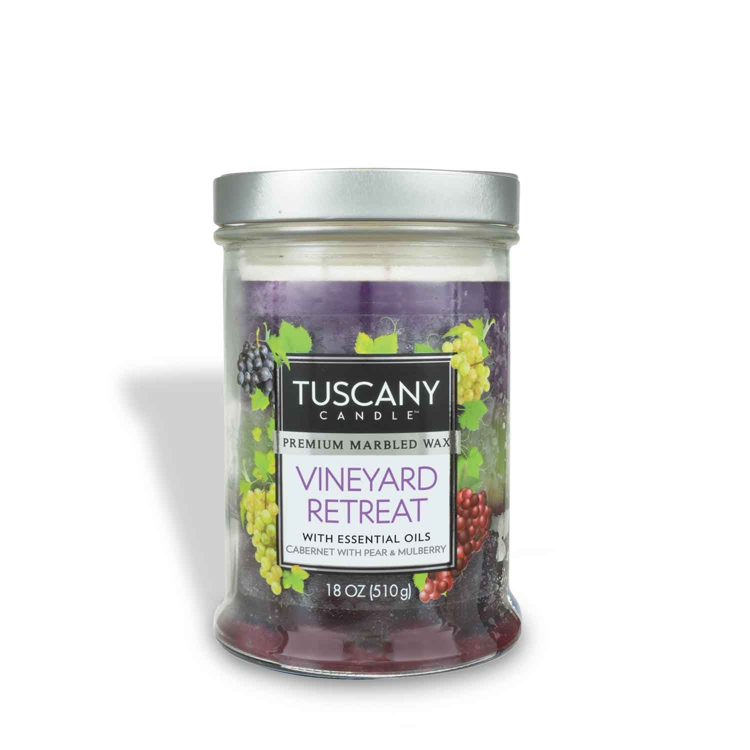 Tuscany Candle Vineyard Retreat Long-Lasting Scented Jar Candle (18 oz)