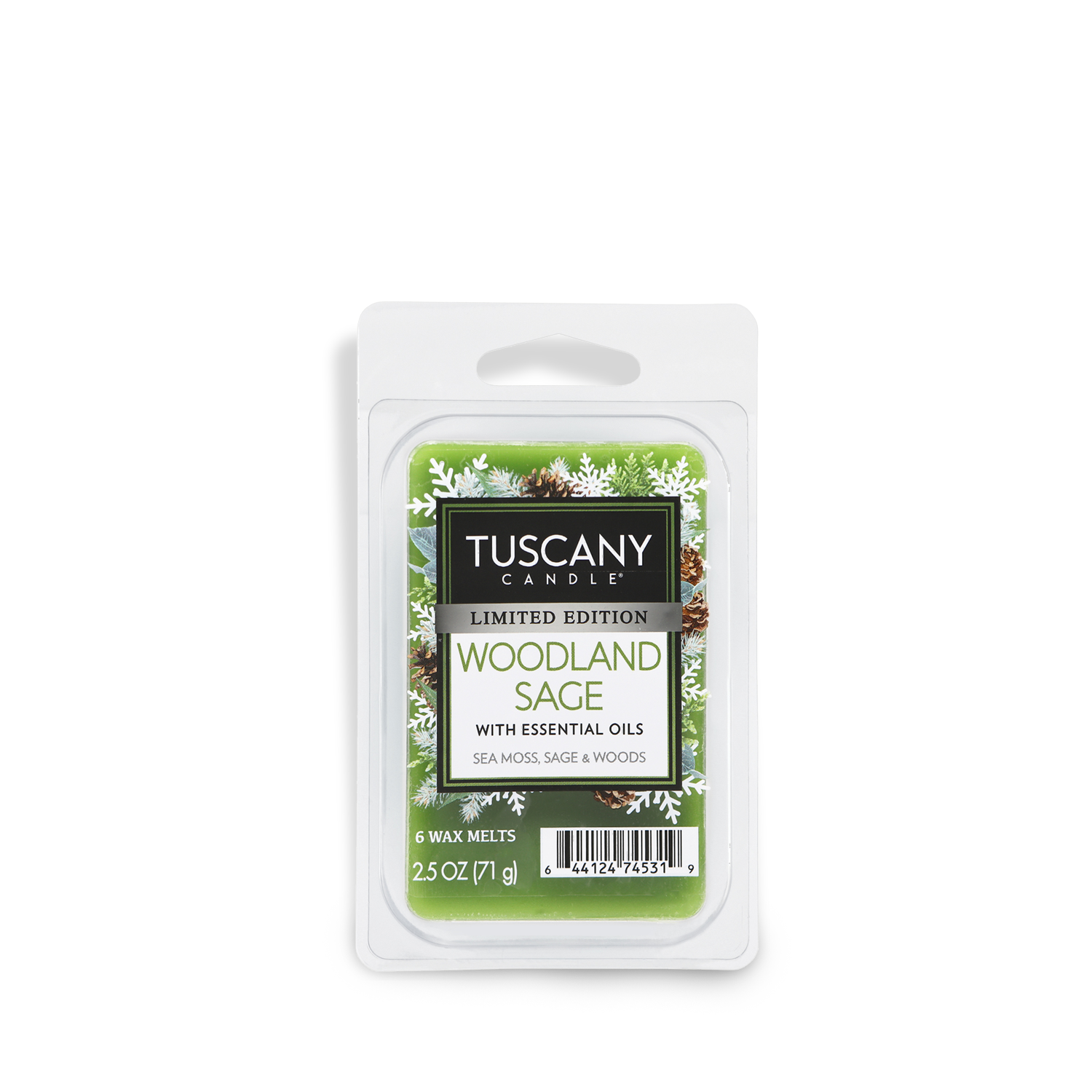 A photo of the Woodland Sage Holiday Wax Melt