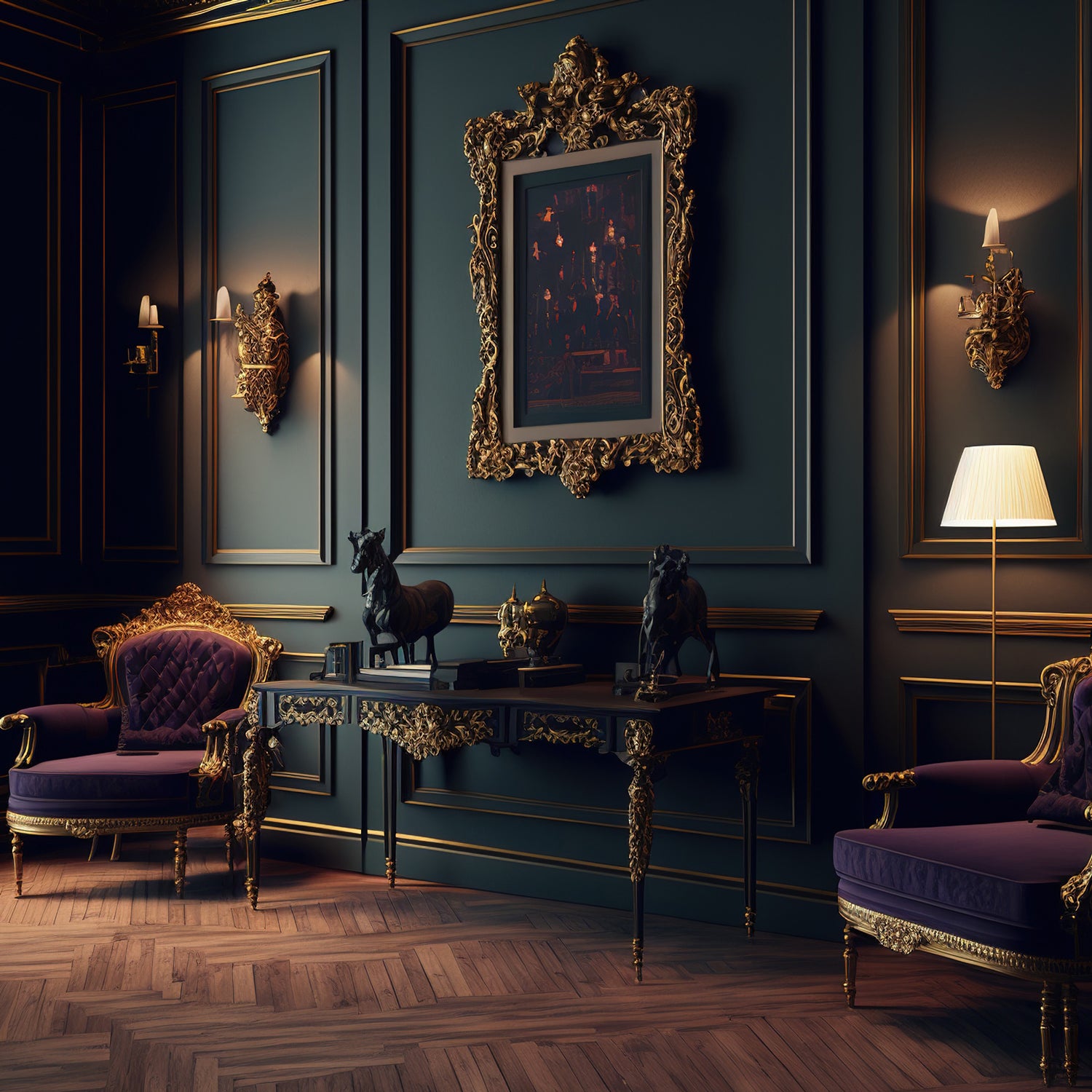 A manly drawing room - inspiration for this scented candle