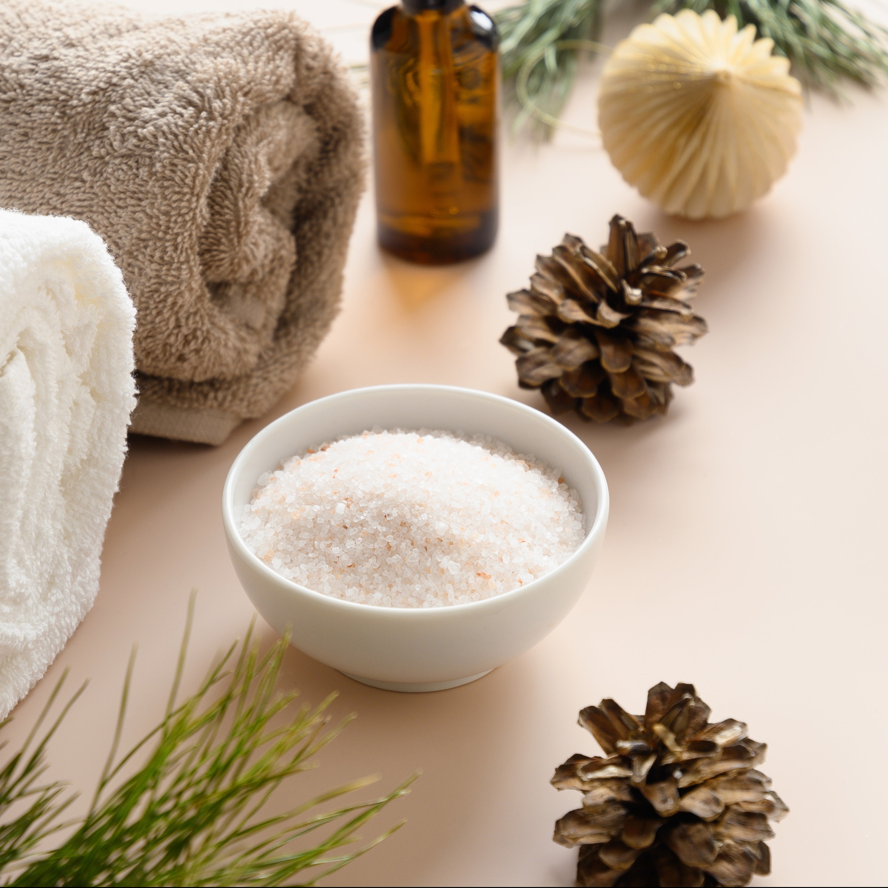 Winter Wellness candle, Refreshing Sea Salt, capturing the essence of the sea and warmth in its white wax, encased in a beautifully crafted matte jar.