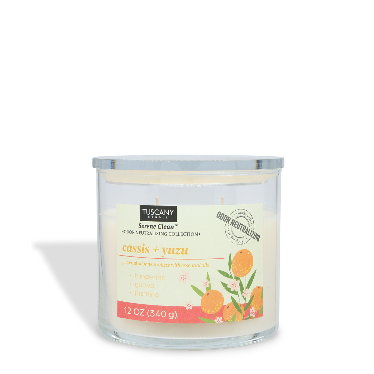 Cassis + Yuzu Scented Odor Neutralizing Candle (12 oz) – Serene Clean