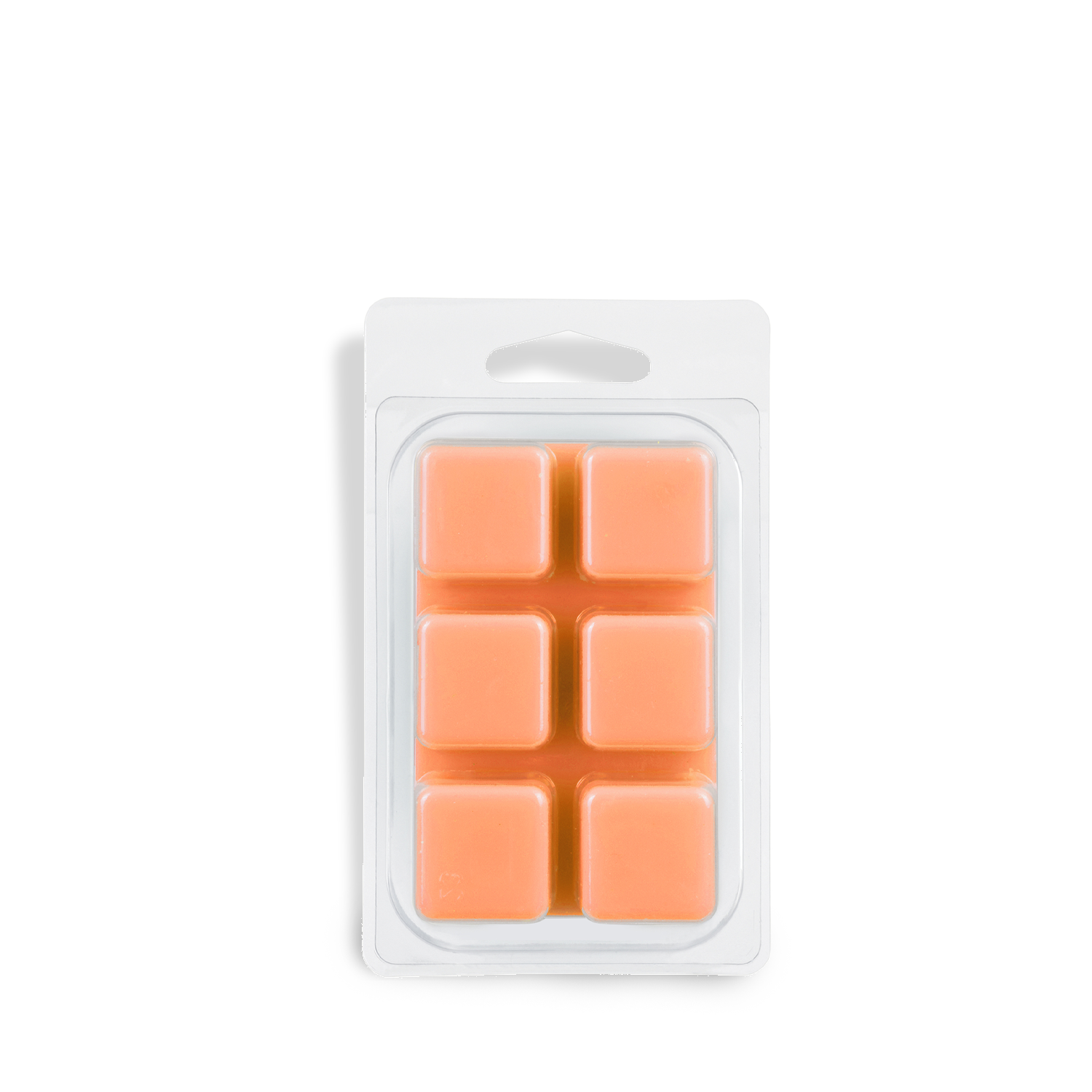 The Tuscany Candle® SEASONAL Orange Cream: Orange & Vanilla Scented Spring Wax Melt (2.5 oz) includes six square wax melts in a plastic clamshell, arranged in two rows of three, with a fresh citrus and vanilla fragrance.