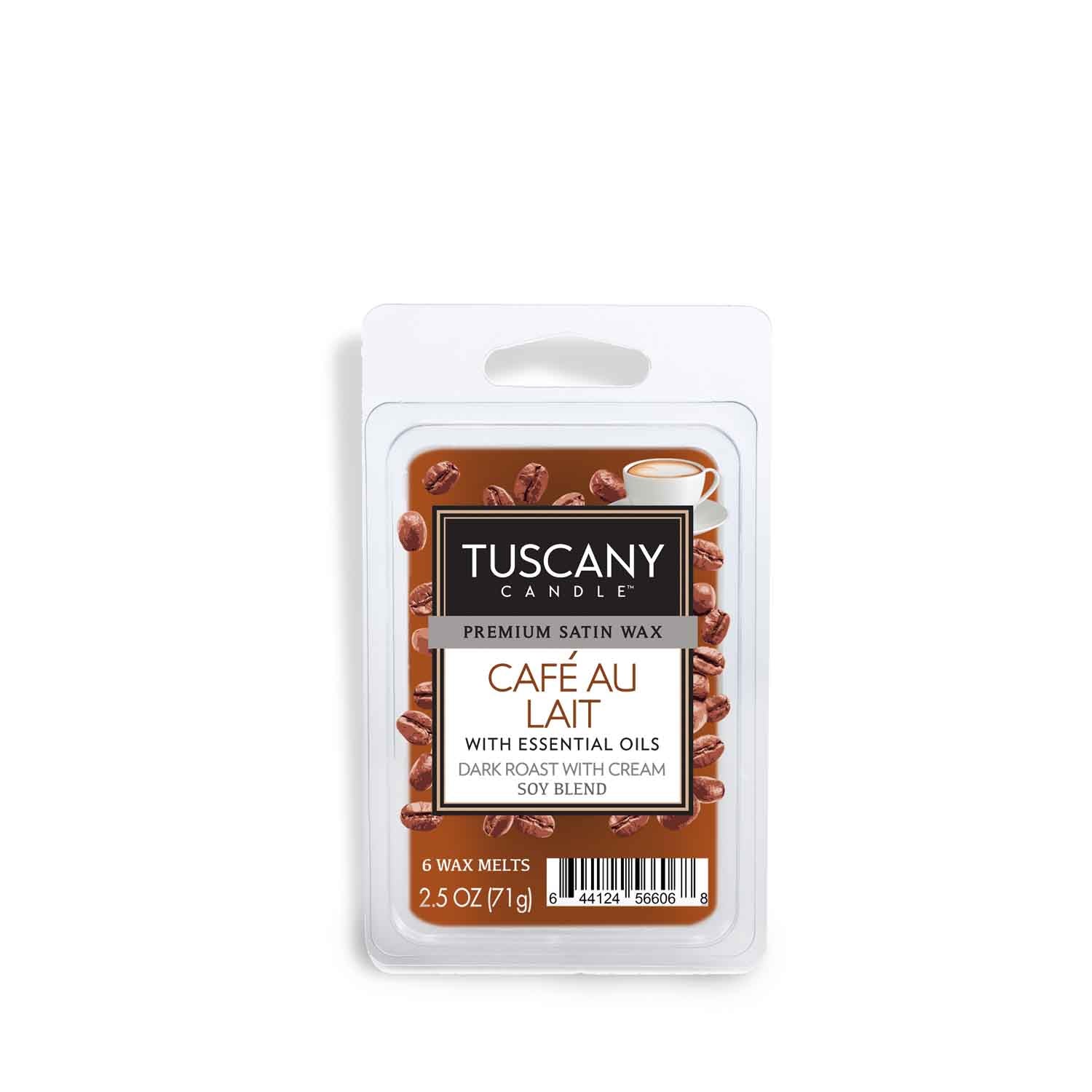 Café Au Lait scented wax melt by Tuscany Candle®.