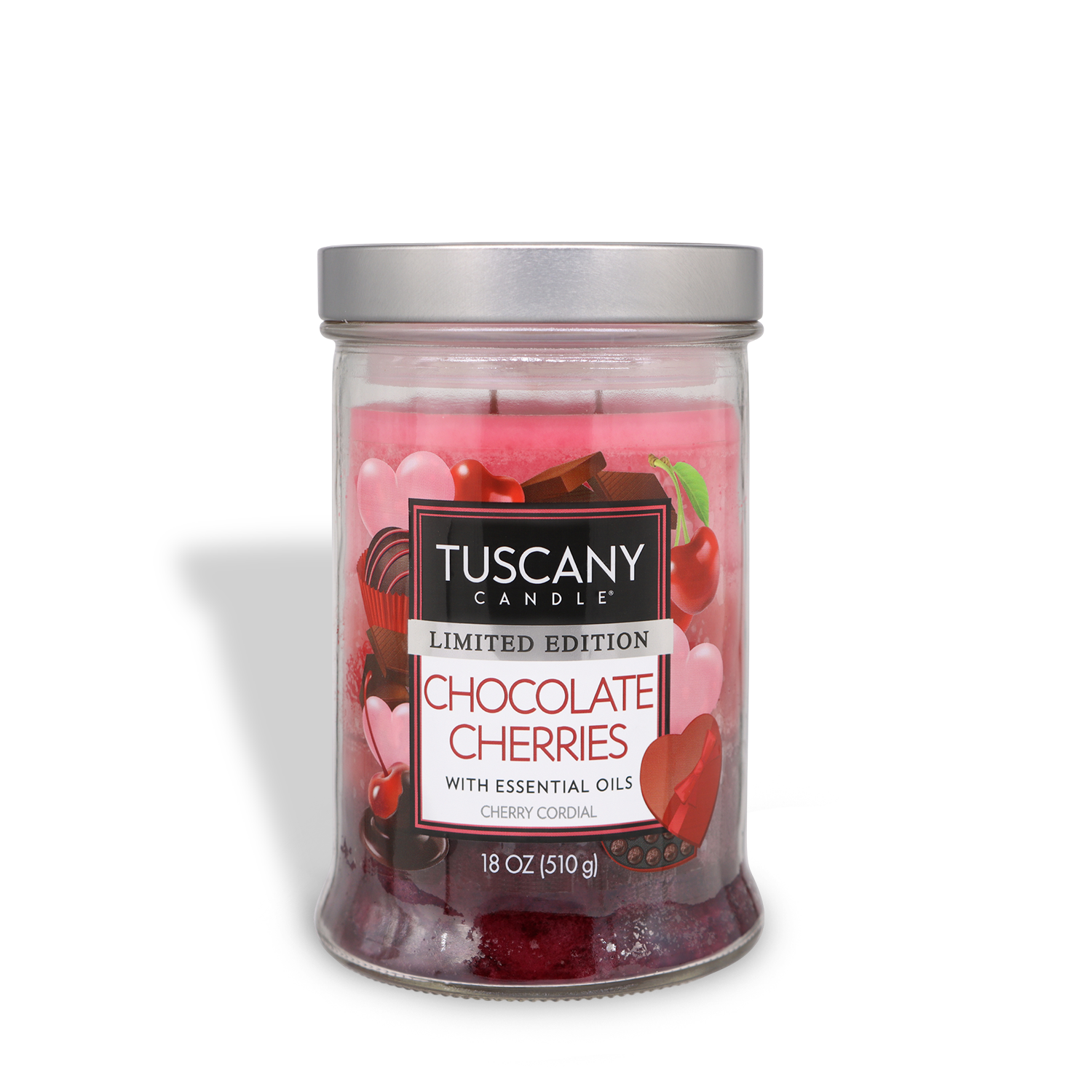 The Tuscany Candle® SEASONAL introduces the Chocolate Cherries: Candy Scented Valentine’s Day Candle, an 18 oz jar candle that blends the luxurious aroma of chocolate cherry cordial with essential oils, creating a romantic ambiance perfect for Valentine's Day.