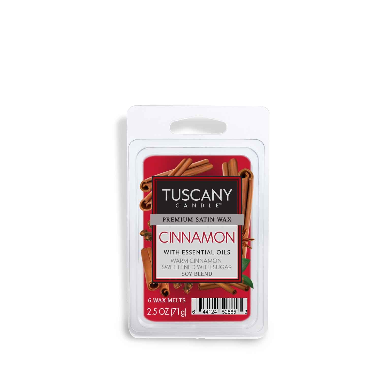 Tuscany Candle® Cinnamon Scented Wax Melt (2.5 oz) - perfect for air-care and creating a cozy ambiance.