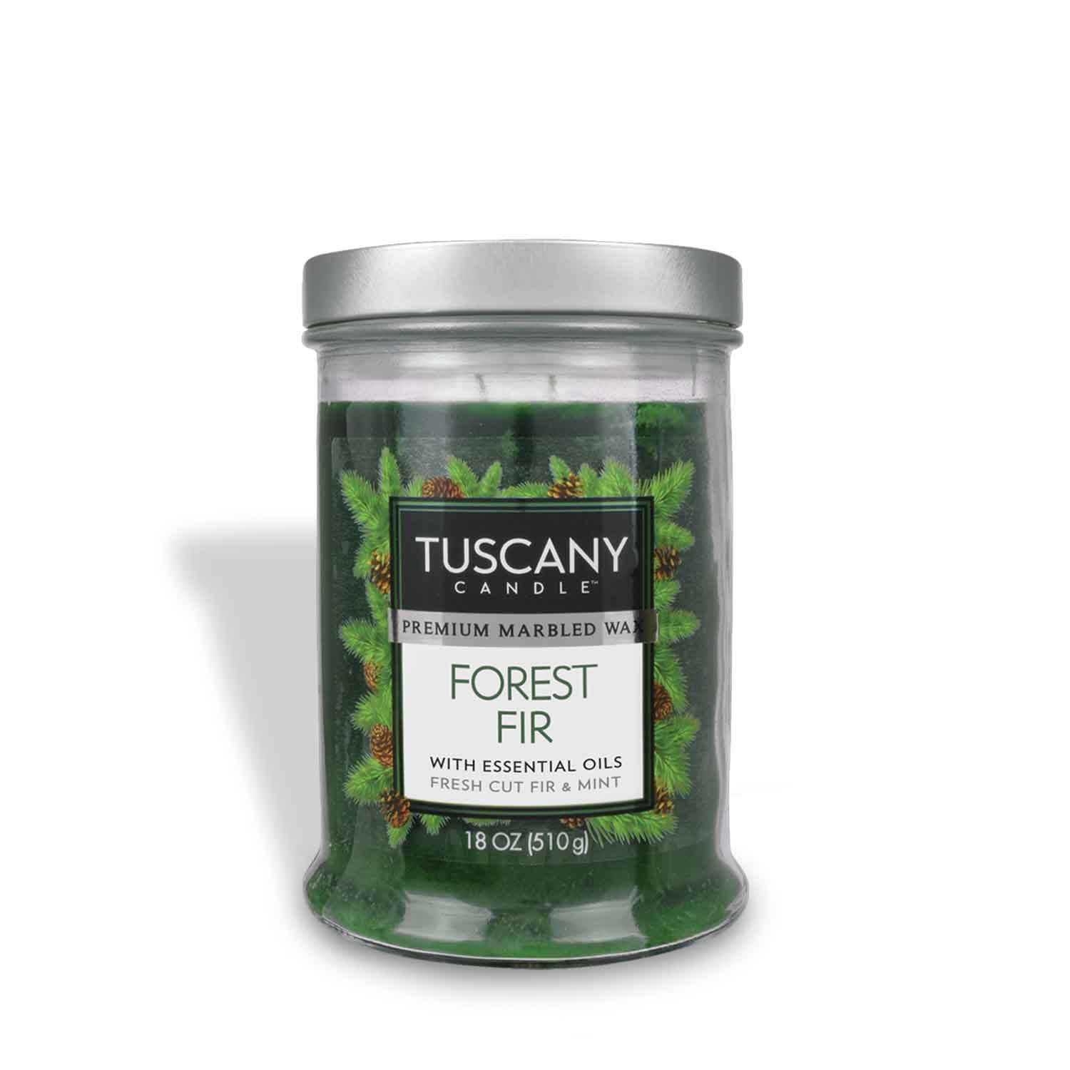 With its pine and mint notes, Forest Fir is one of Tuscany Candle's most popular scented candles