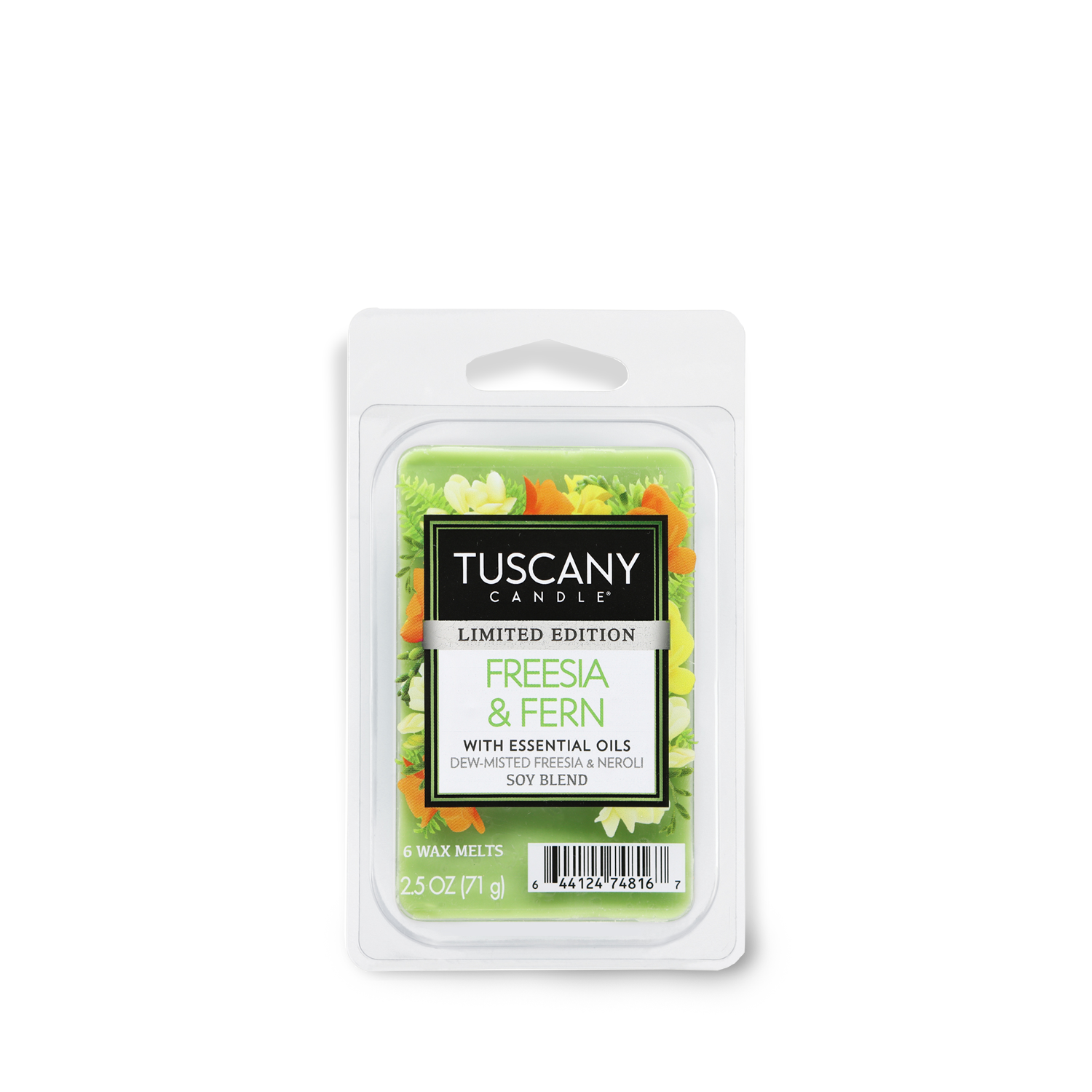 Tuscany Freeisa & Fern scented wax melt bar.