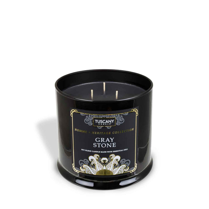 Gray Stone Scented Jar Candle (15 oz) – Homme + Heritage Collection