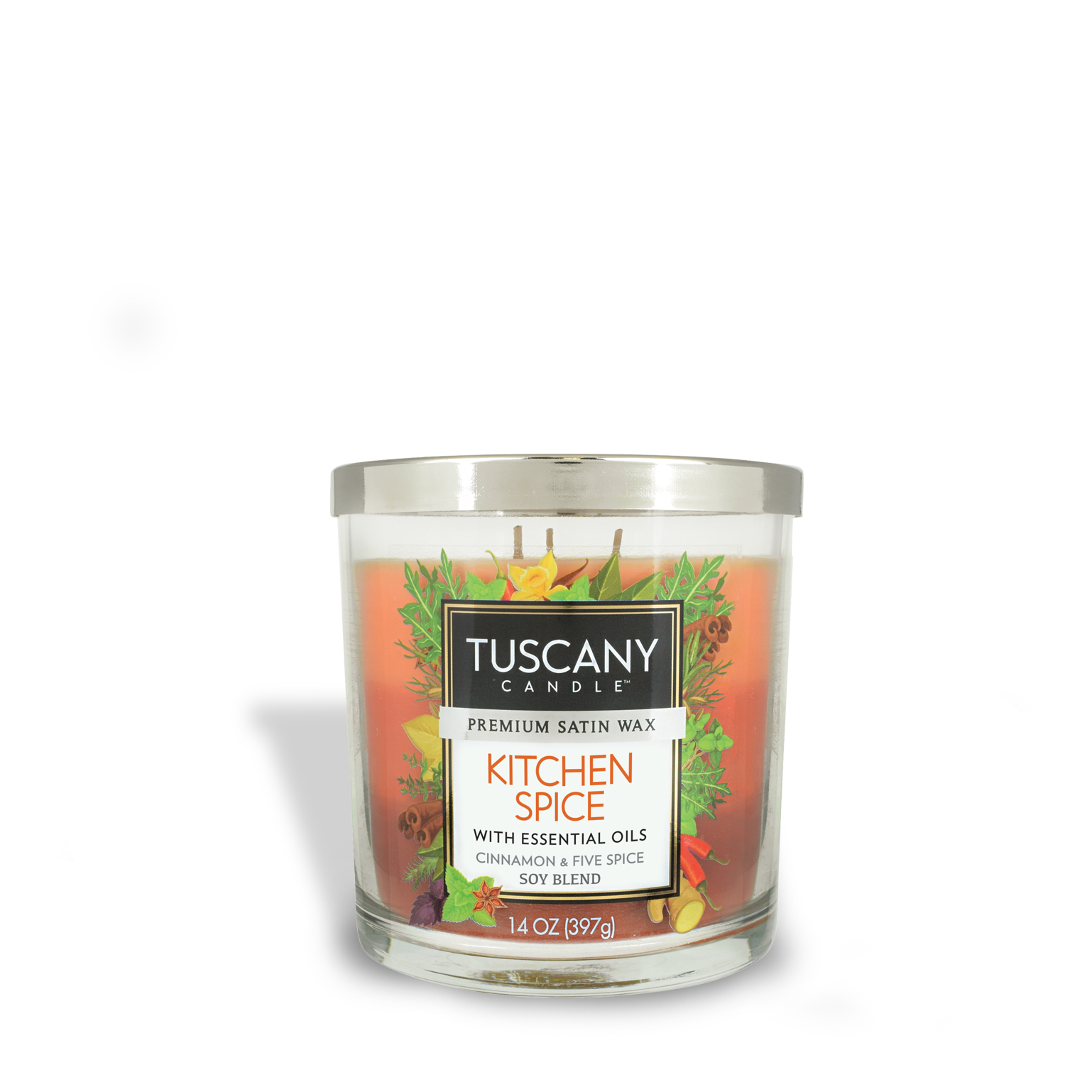 Embark on an aromatic adventure with our Kitchen Spice Long-Lasting Scented Jar Candle (14 oz) by Tuscany Candle.
