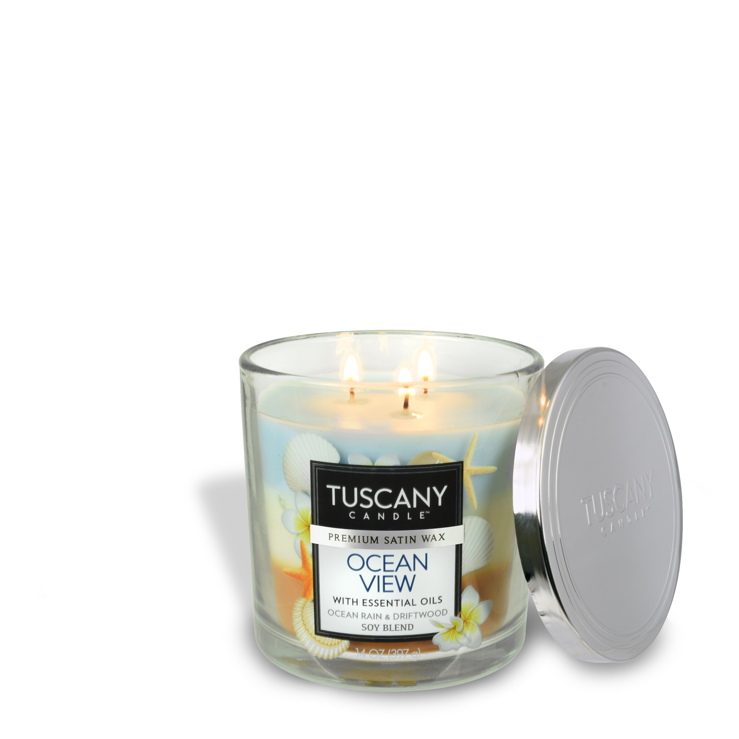 Tuscany Candle® EVD Ocean View Long-Lasting Scented Jar Candle (14 oz).