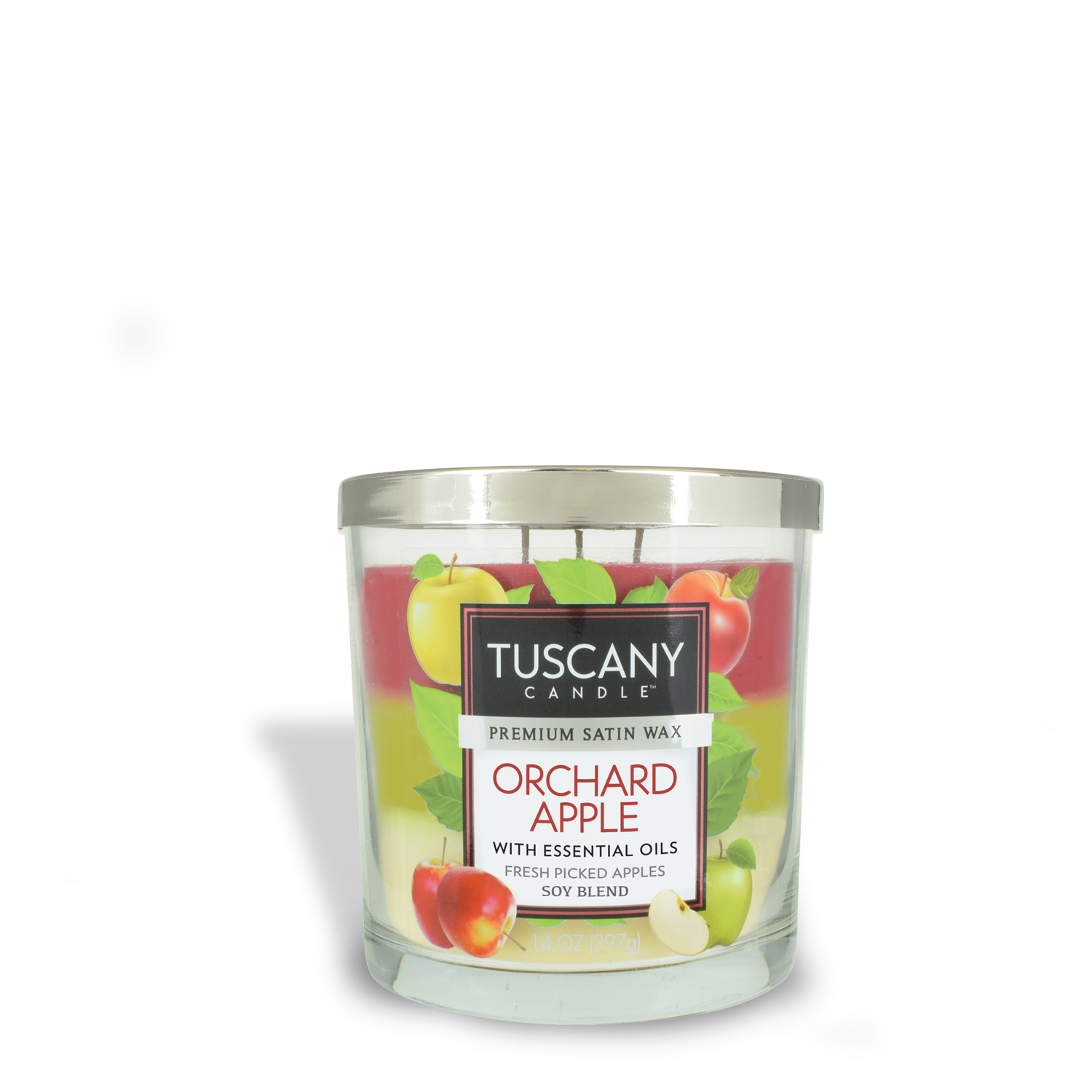 Tuscany Candle® EVD Orchard Apple Long-Lasting Scented Jar Candle (14 oz).