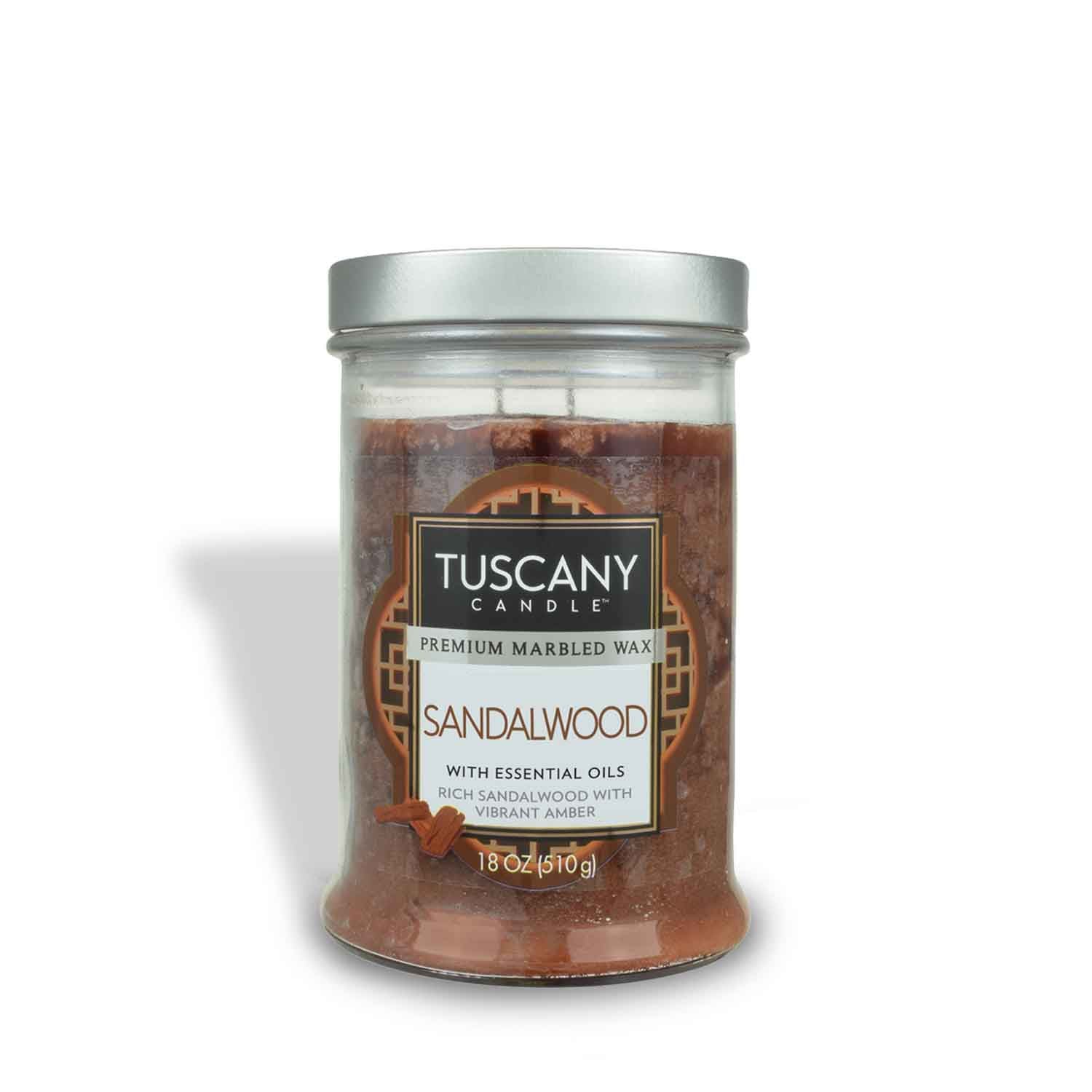 Tuscany Candle® EVD Sandalwood Long-Lasting Scented Jar Candle (18 oz).