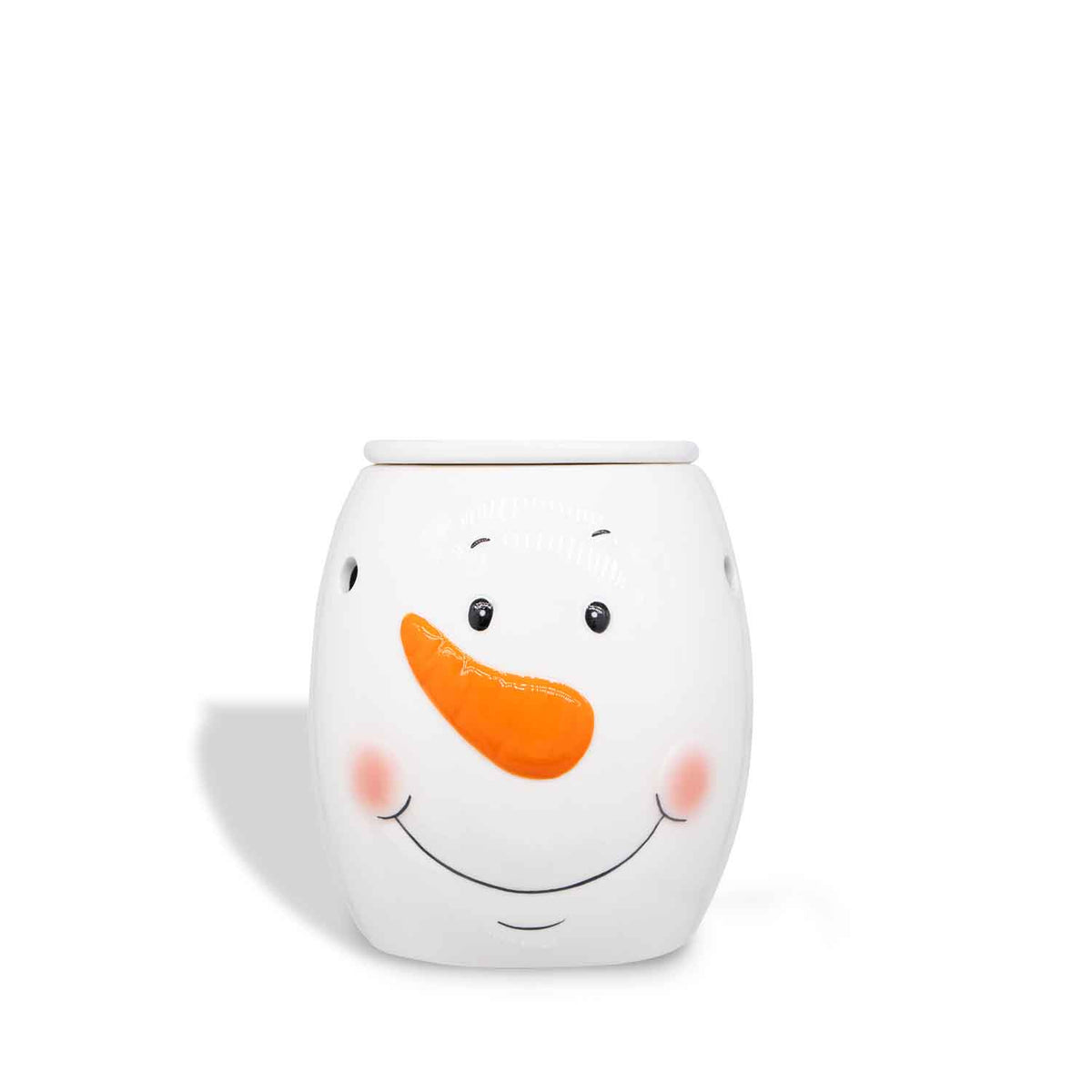 A Tuscany Candle® SEASONAL Snowman Wax Melt Warmer.