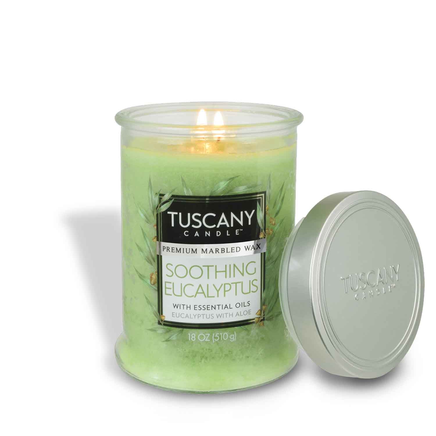 Soothing Eucalyptus , one of our most popular fresh-scented  candles