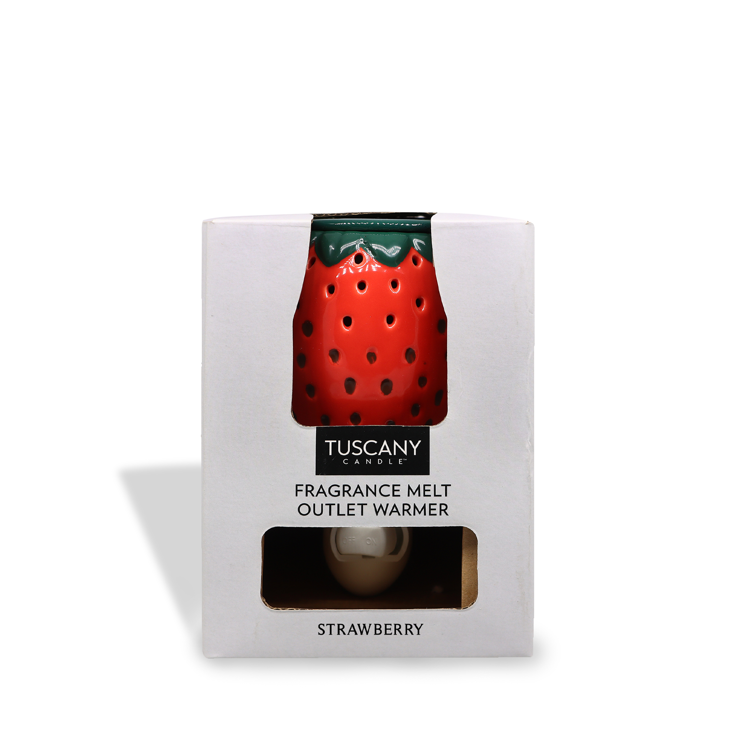 Tuscany Candle® SEASONAL Strawberry Outlet Wax Melt Warmer in packaging.