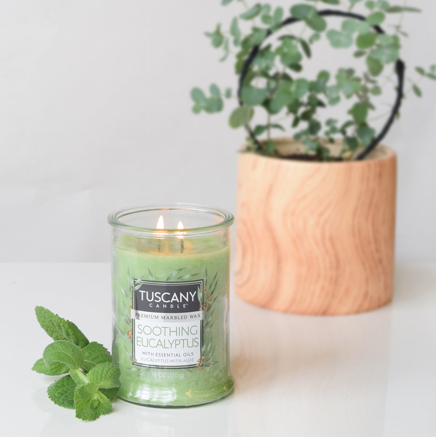 Soothing Eucalyptus , one of our most popular fresh-scented  candles
