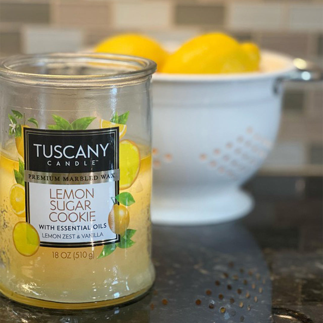 Tuscany Candle Candle, Lemon Sugar Cookie - 1 candle, 18 oz