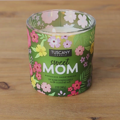 Sweet Mom: Pistashio Shortbread Scented Candle (12 oz)