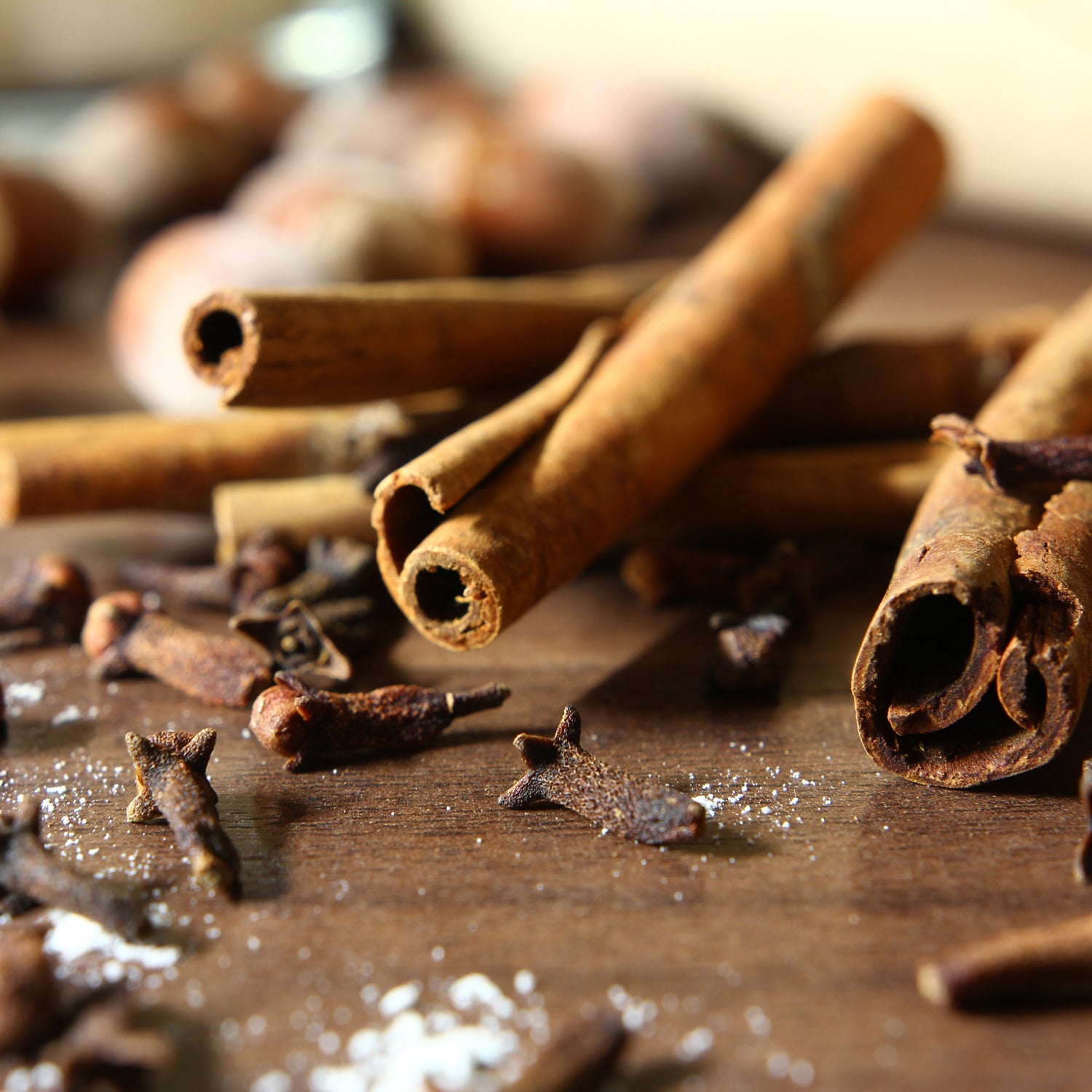 Cinnamon sticks -  a core ingredient in this sweet candle