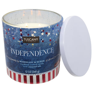 Independence Scented Jar Candle (12 oz) – Patriotic Collection